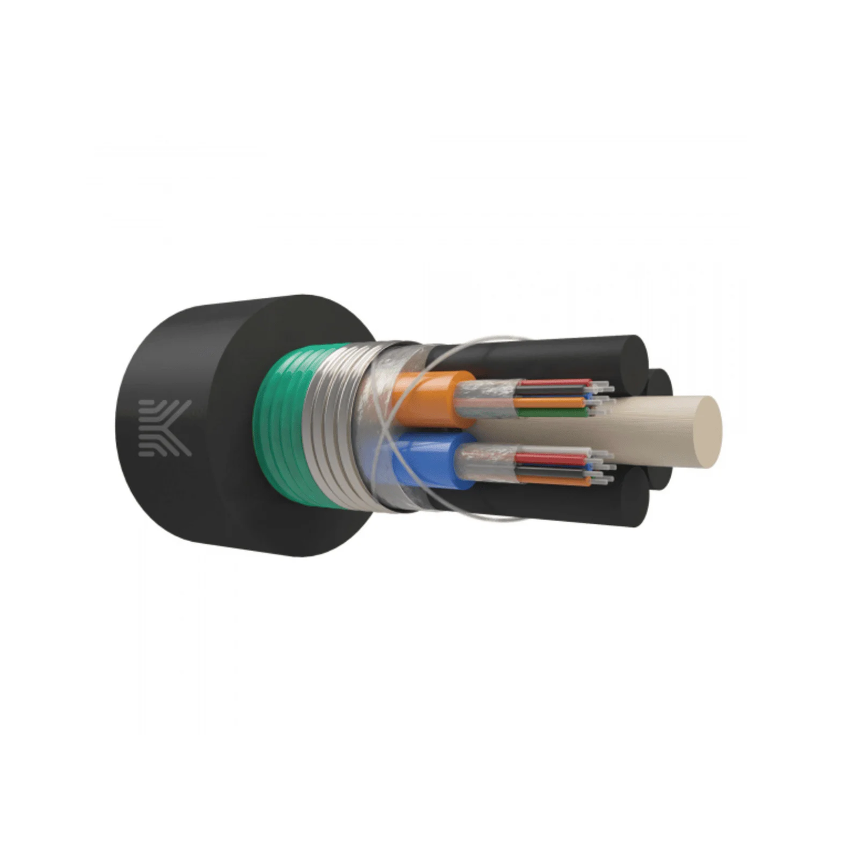 Оптический кабель в канализацию, 16 волокон G.652.D, бронированный